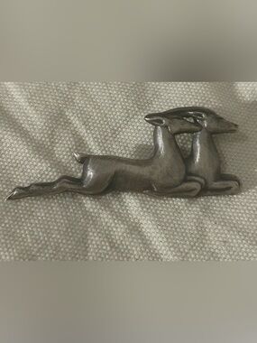 James Avery Sterling Silver 925 Designer Signed Leaping Deer Brooch Pin